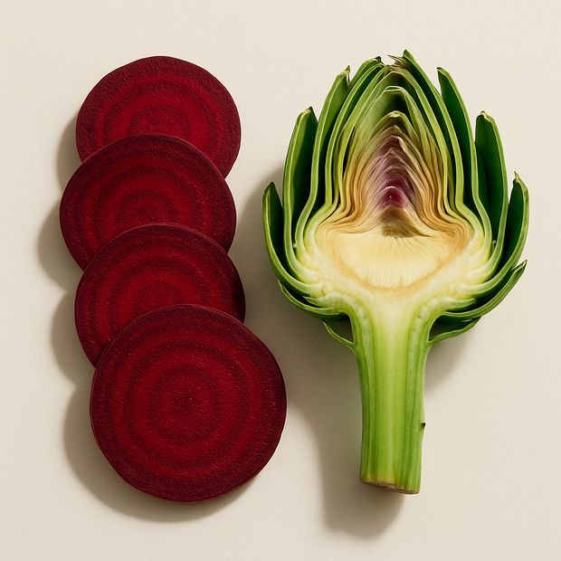 <h4>Beetroot slices + Artichoke</h4>