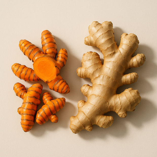 <h4>Turmeric root + Ginger</h4>